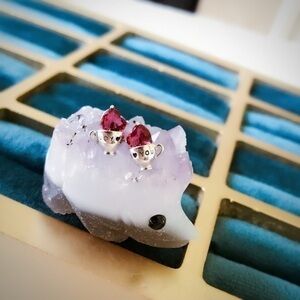 💯% Authentic Sterling Silver I love you / cup of love Earrings